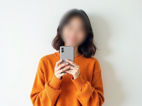 블러 처리 후 사진